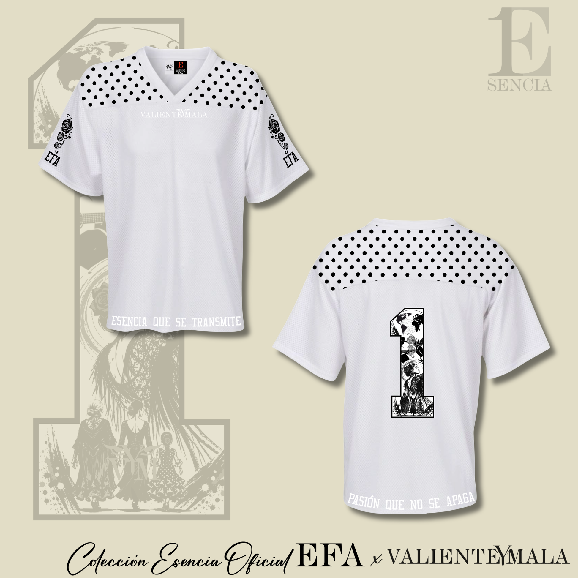 CAMISETA ESENCIA EFA X VYM COLOR BLANCO