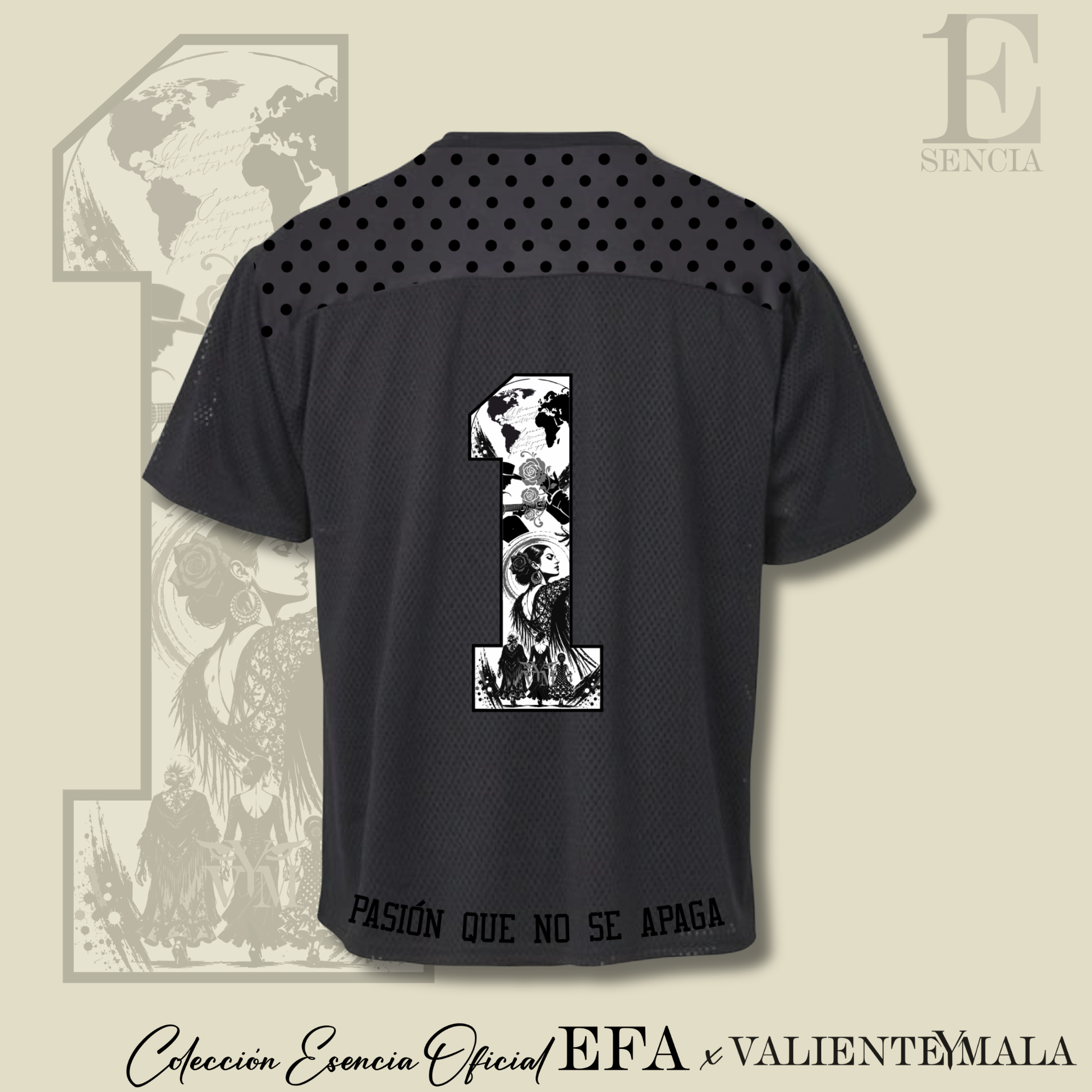 CAMISETA ESENCIA EFA X VYM COLOR NEGRO