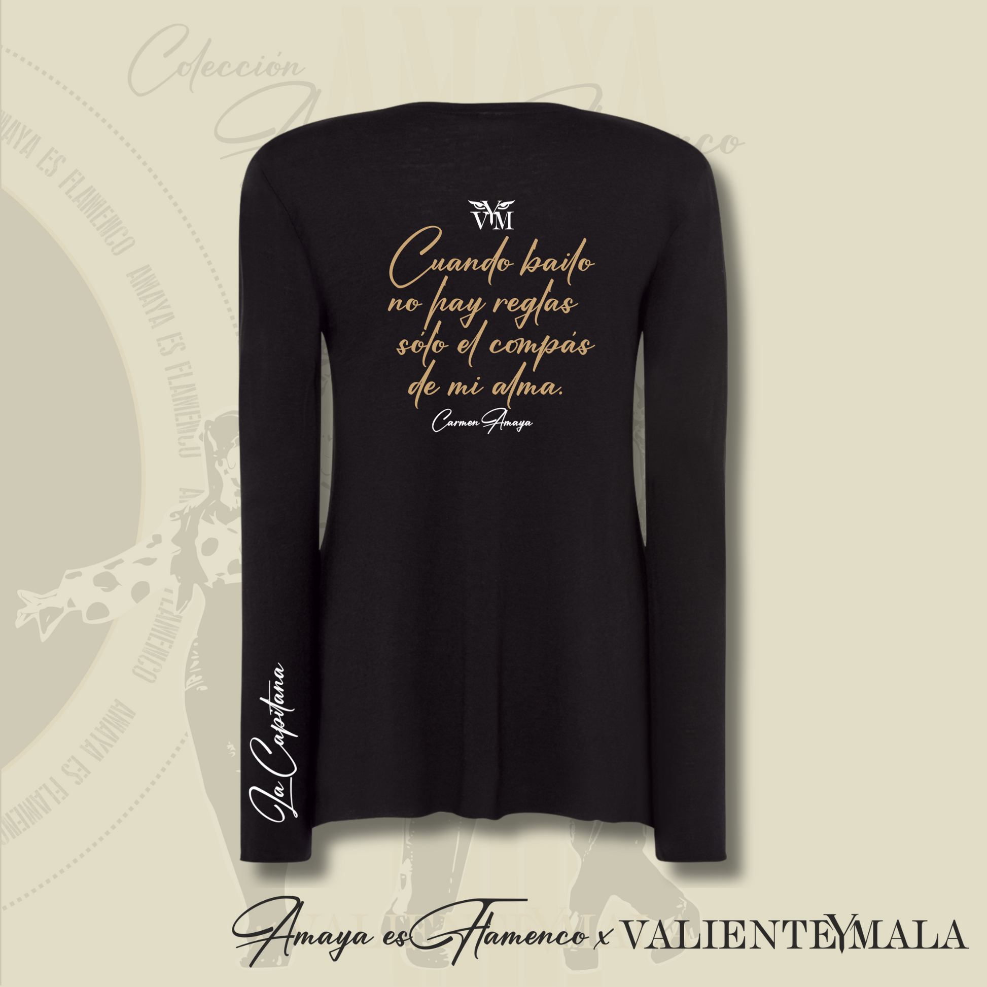 CAMISETA CUELLO V LA CAPITANA CARMEN AMAYA