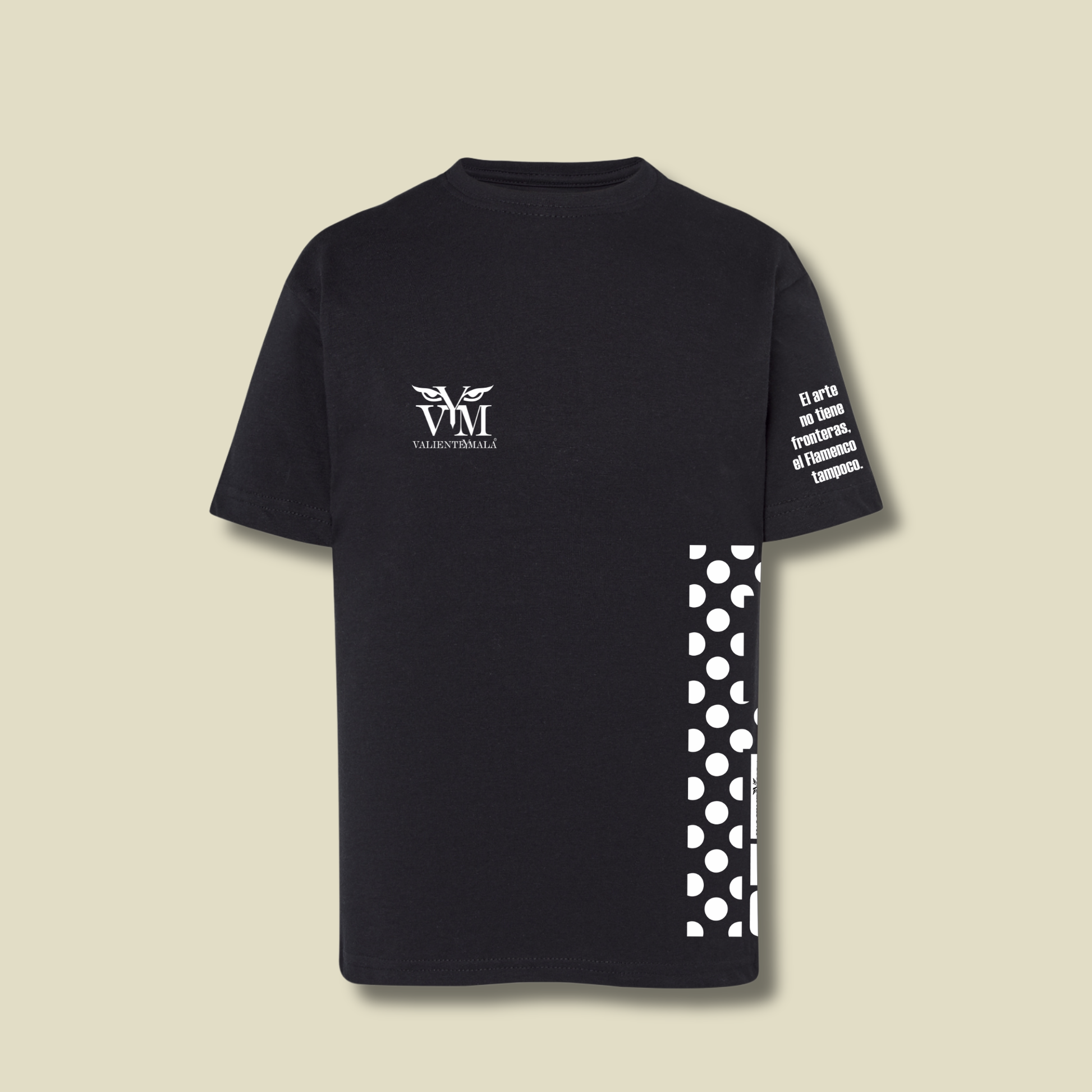 CAMISETA FLAMENCO LUNARES SIN FRONTERAS