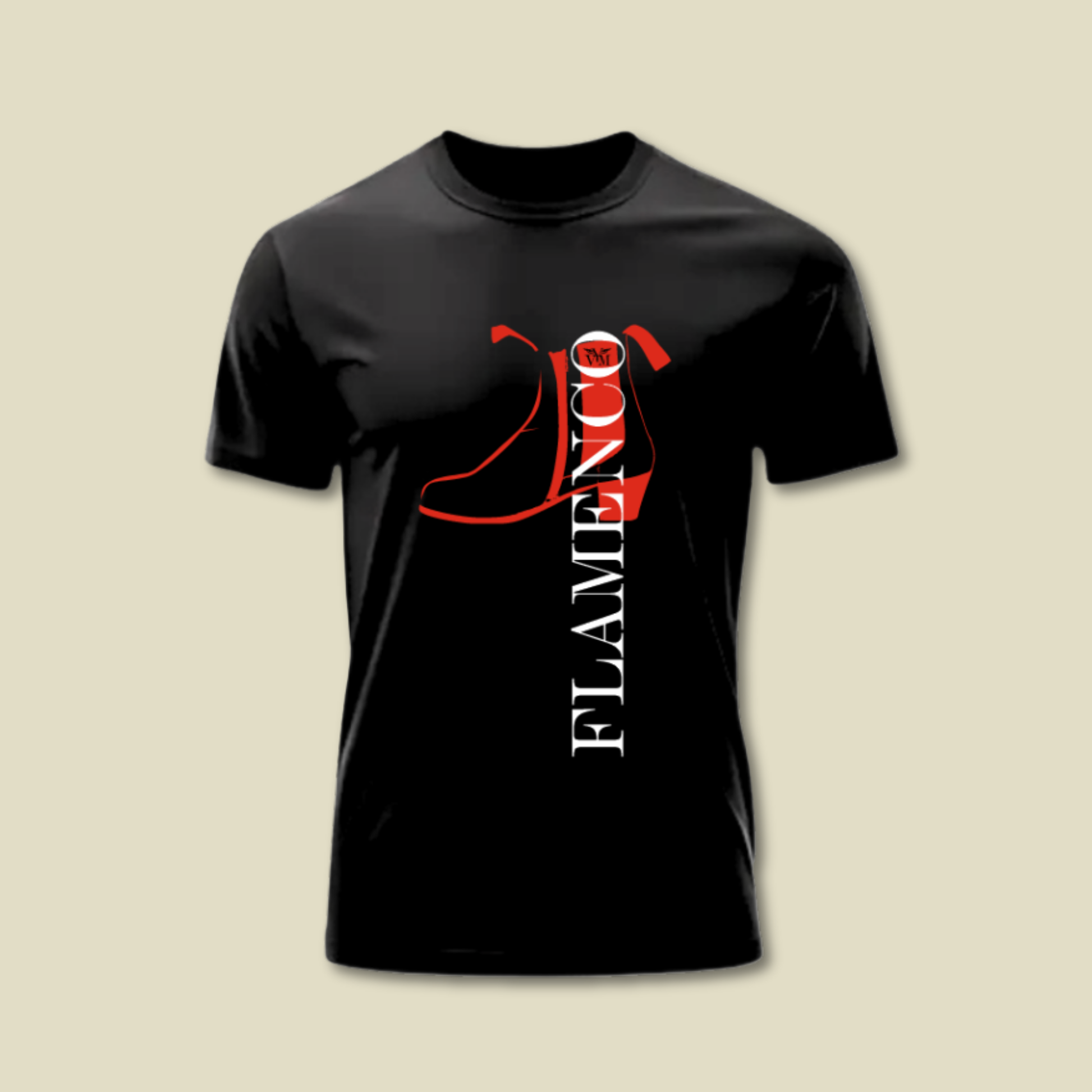 CAMISETA BOTÍN ROJO FLAMENCO UNISEX