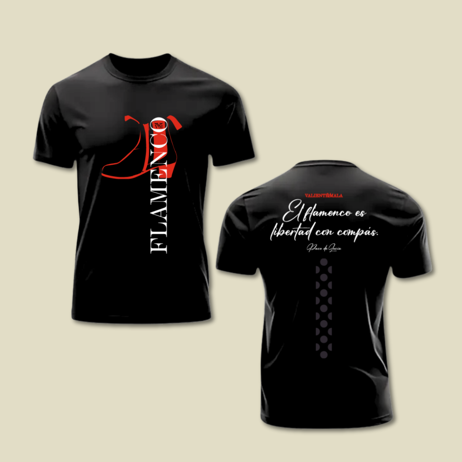 CAMISETA BOTÍN ROJO FLAMENCO UNISEX