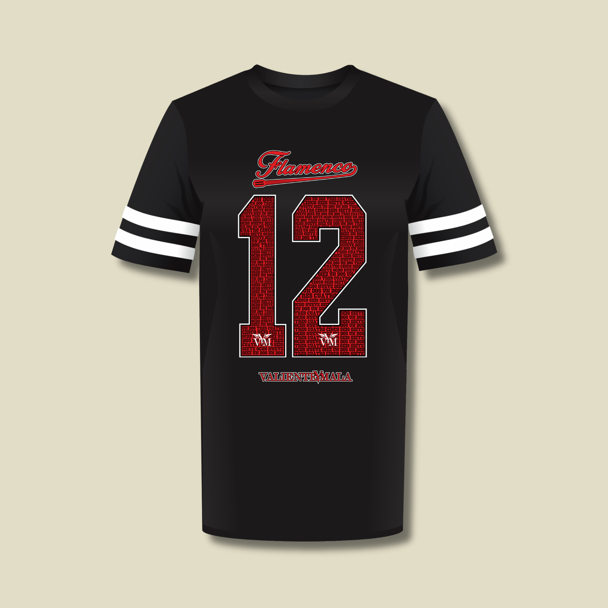 CAMISETA BULERIA 12 TIPO FÚTBOL AMERICANO