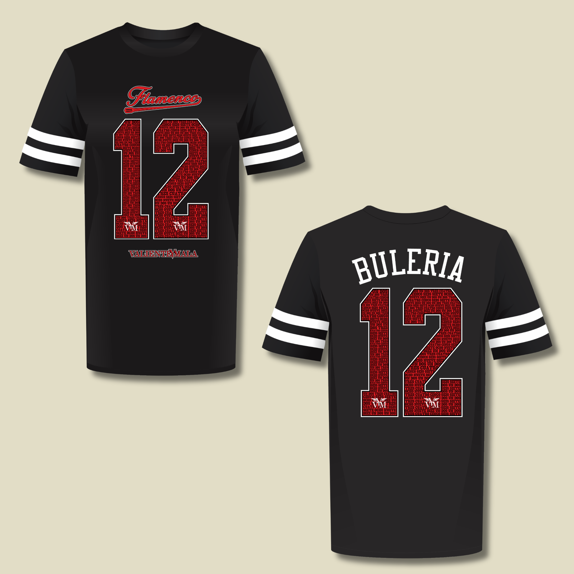 CAMISETA BULERIA 12 TIPO FÚTBOL AMERICANO