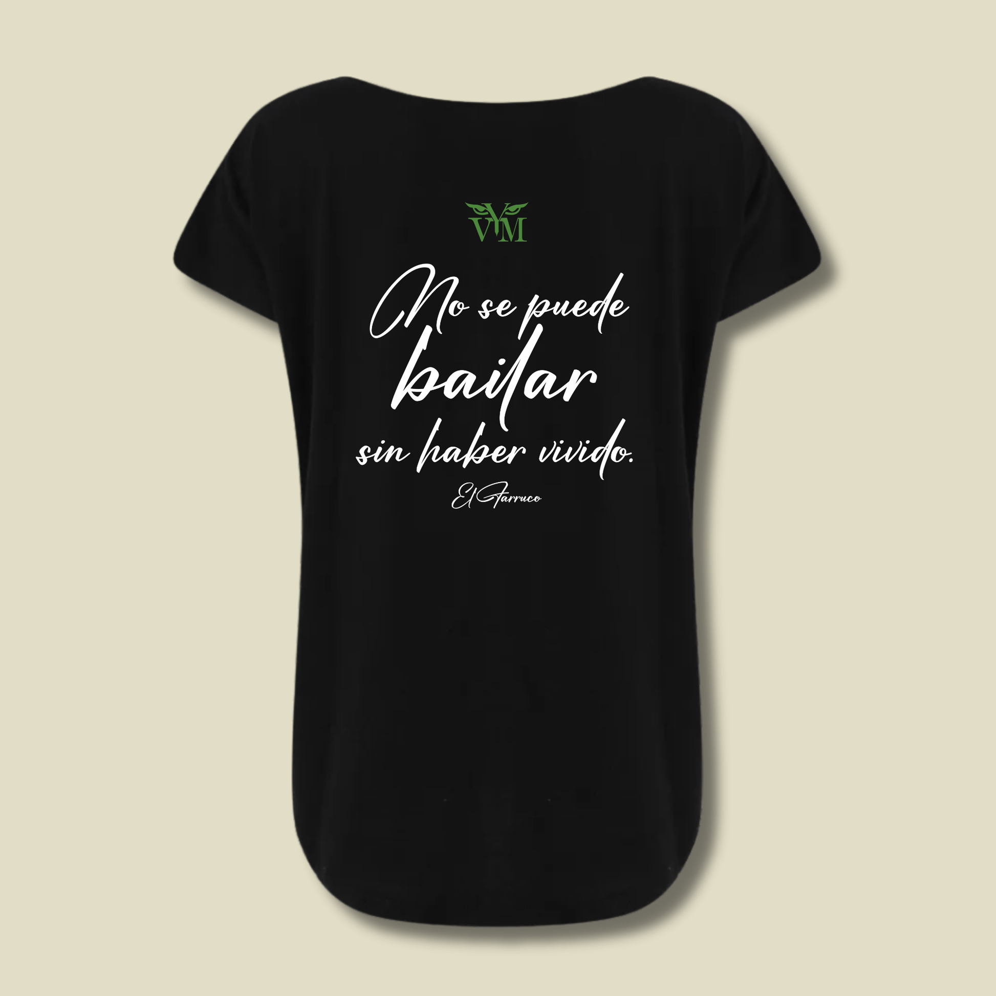 CAMISETA HOMBRO DESCUBIERTO PEINETA VERDE