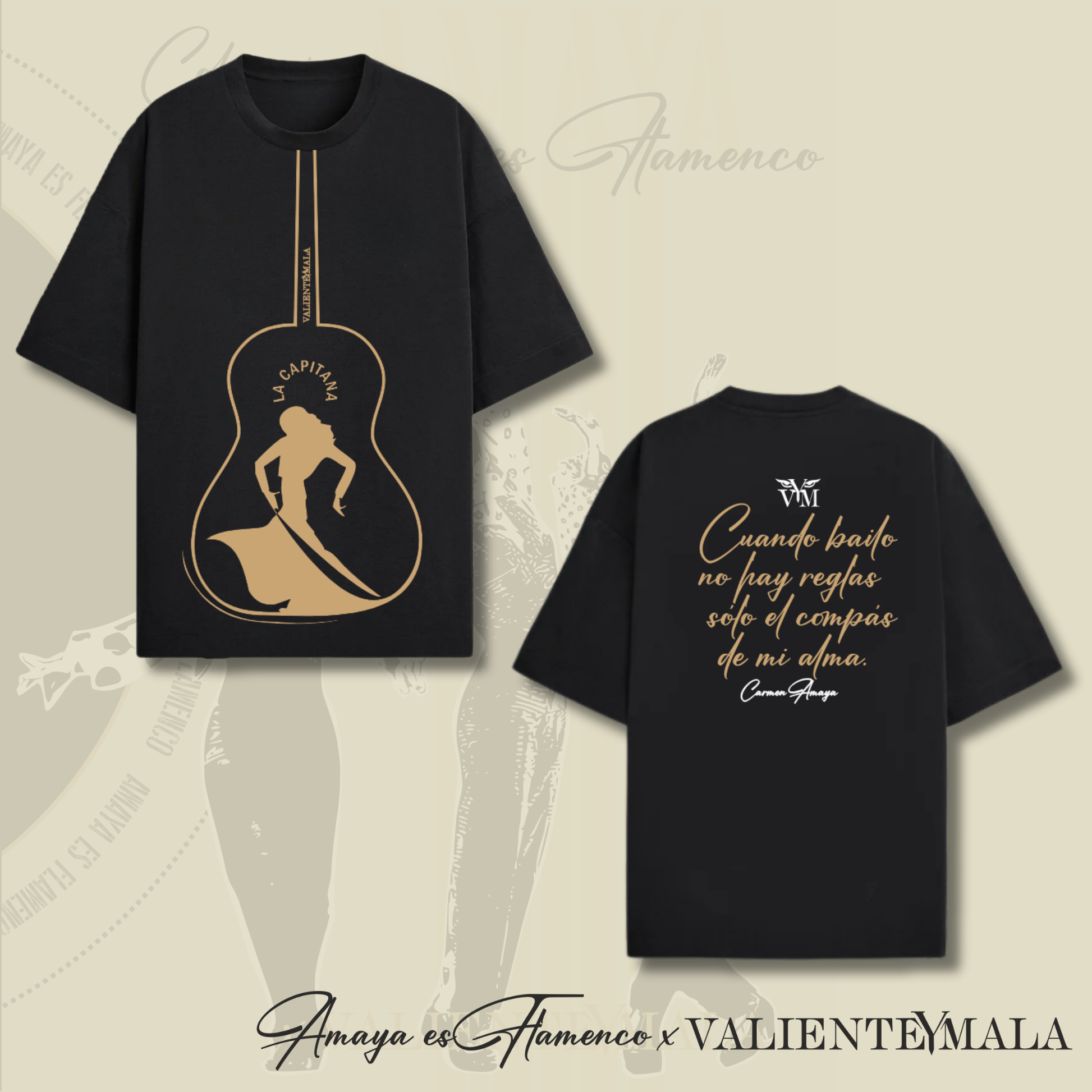 CAMISETA OVERSIZE CARMEN AMAYA "LA CAPITANA" UNISEX