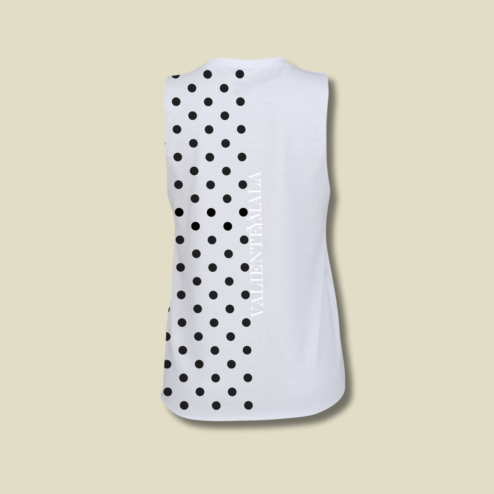 CAMISETA SIN MANGAS LUNARES FLAMENCOS