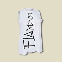 CAMISETA SIN MANGAS LUNARES FLAMENCOS