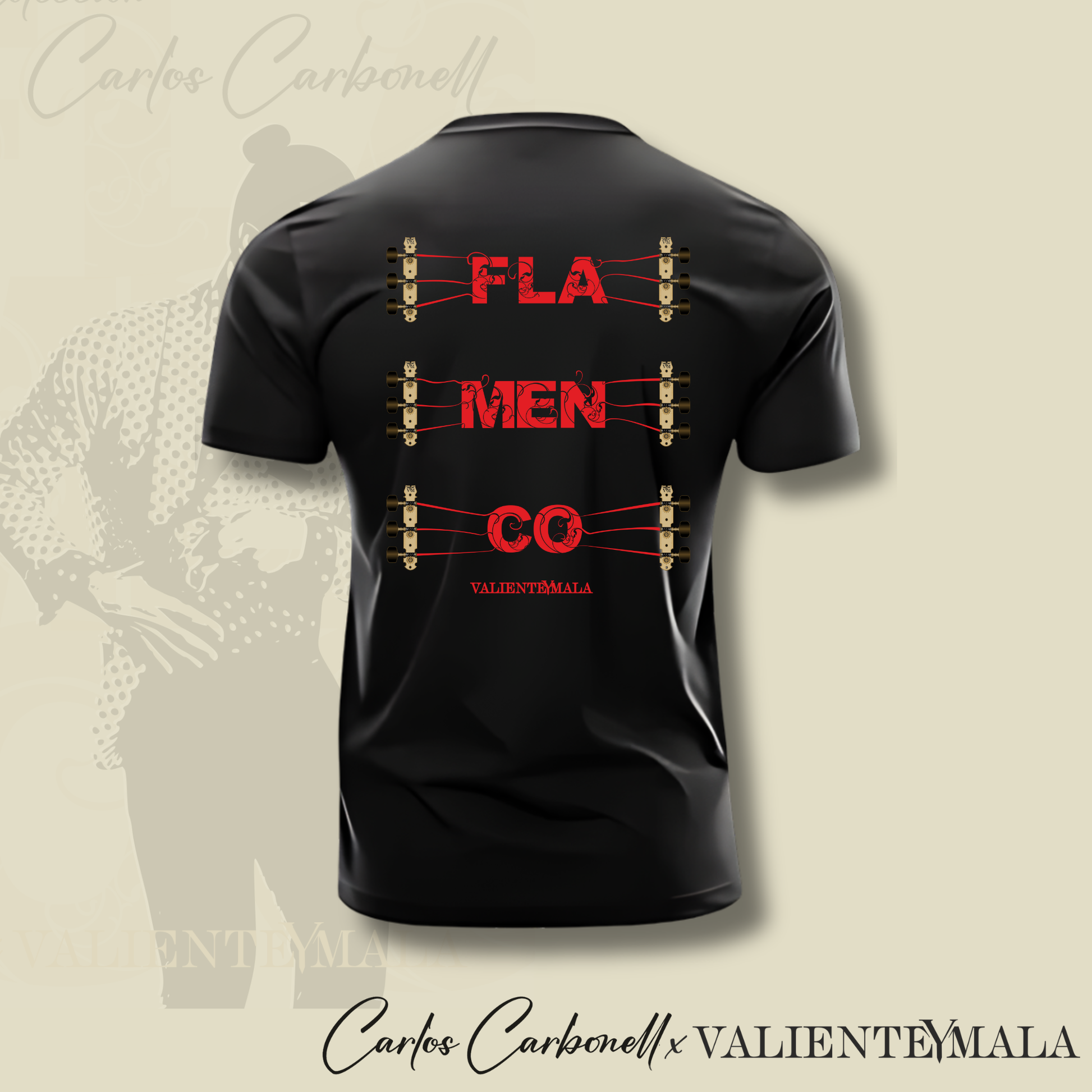 CAMISETA CARLOS CARBONELL BAILAOR BÁSICA UNISEX