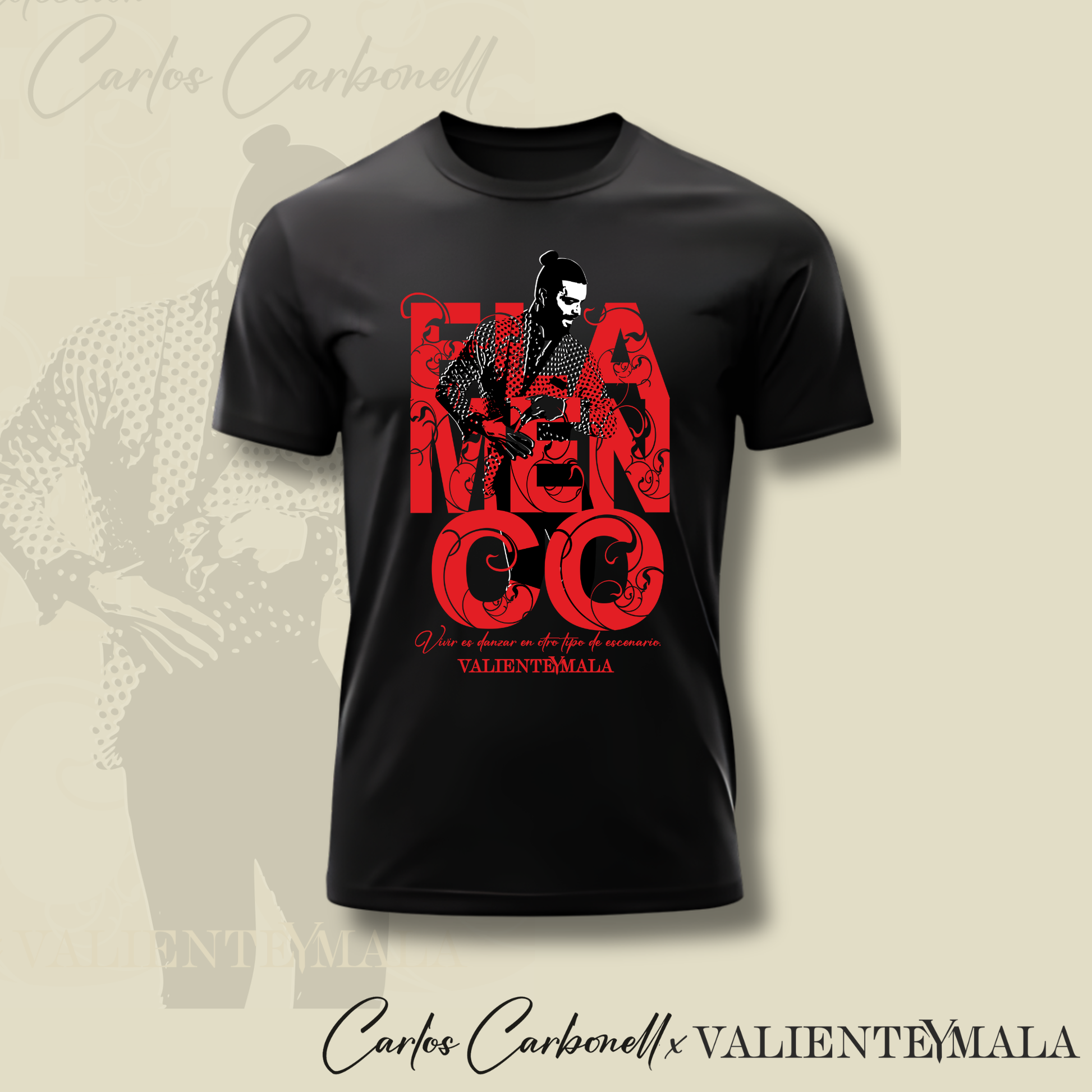 CAMISETA CARLOS CARBONELL BAILAOR BÁSICA UNISEX