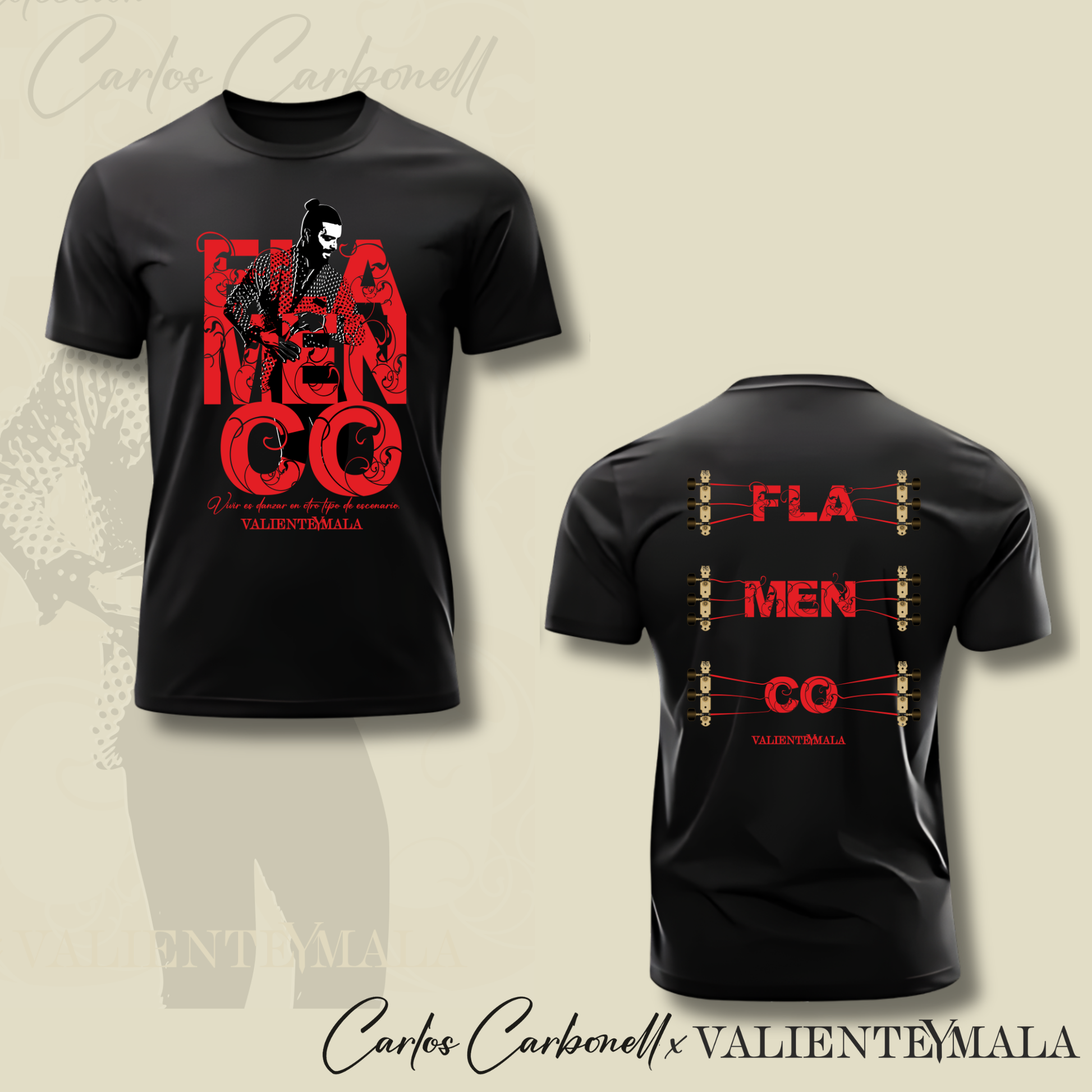 CAMISETA CARLOS CARBONELL BAILAOR BÁSICA UNISEX
