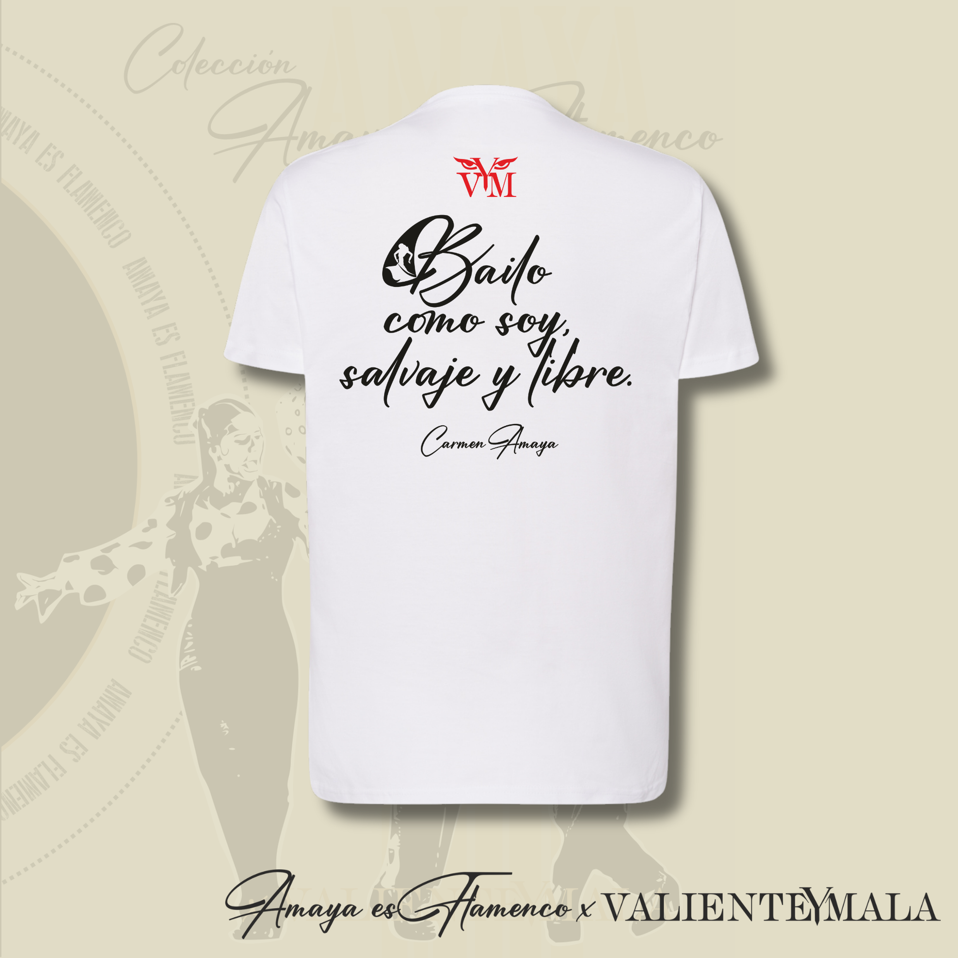 CAMISETA AMAYA FLAMENCO BÁSICA UNISEX