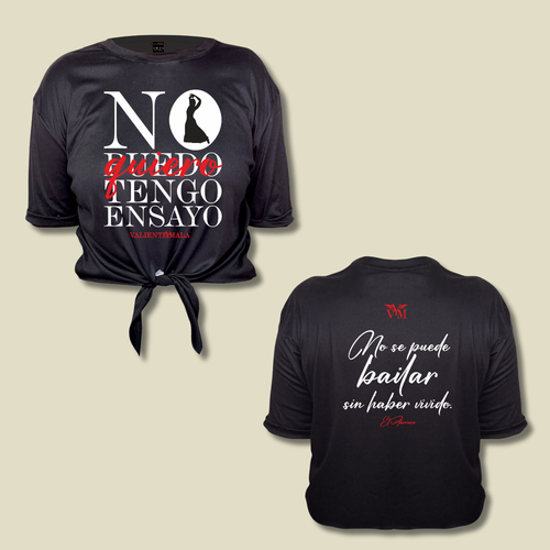 CAMISETA ANUDADA NO QUIERO TENGO ENSAYO