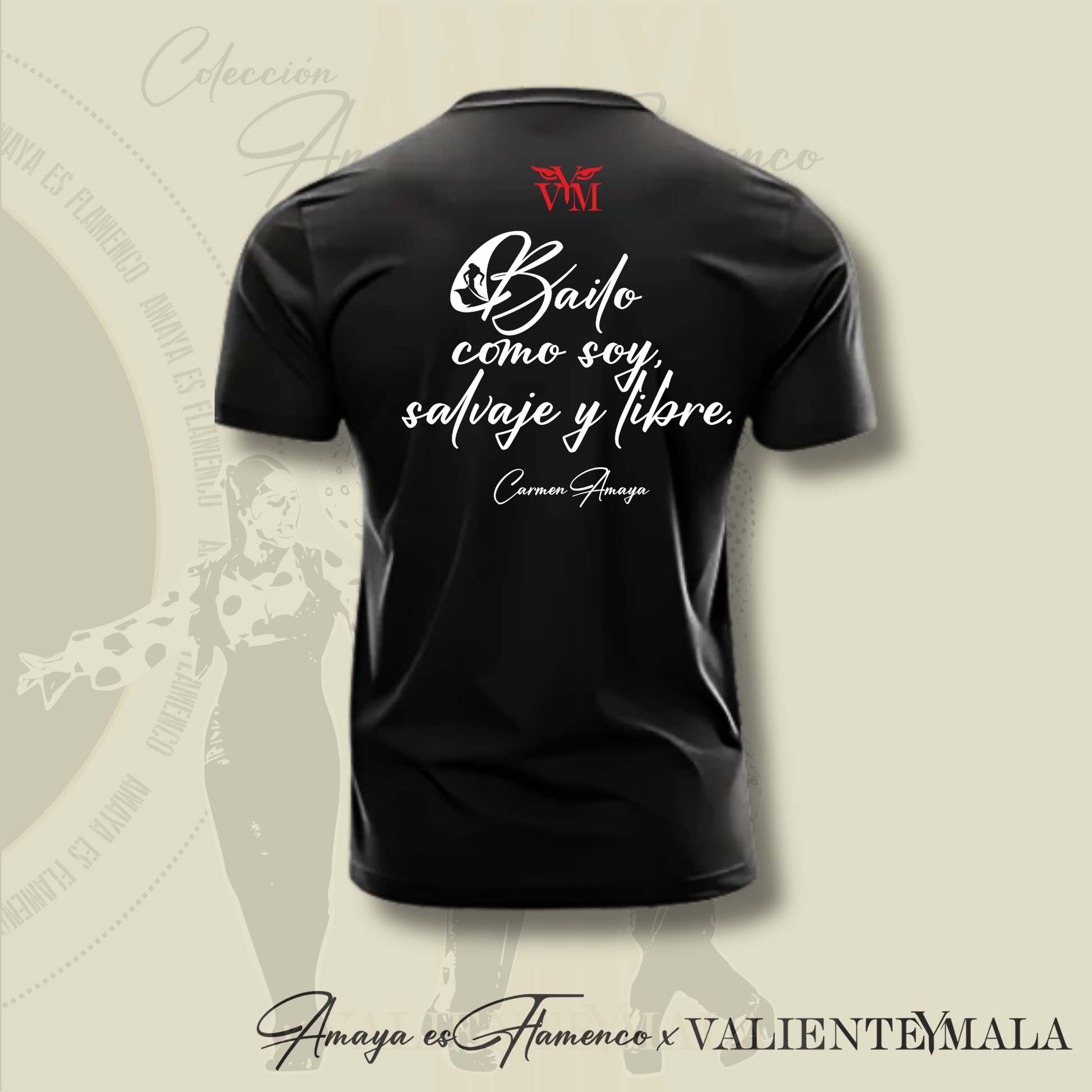 CAMISETA AMAYA FLAMENCO BÁSICA UNISEX