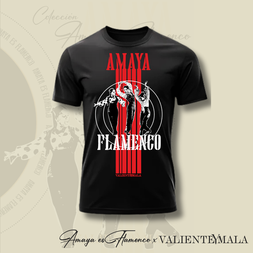 CAMISETA AMAYA FLAMENCO BÁSICA UNISEX