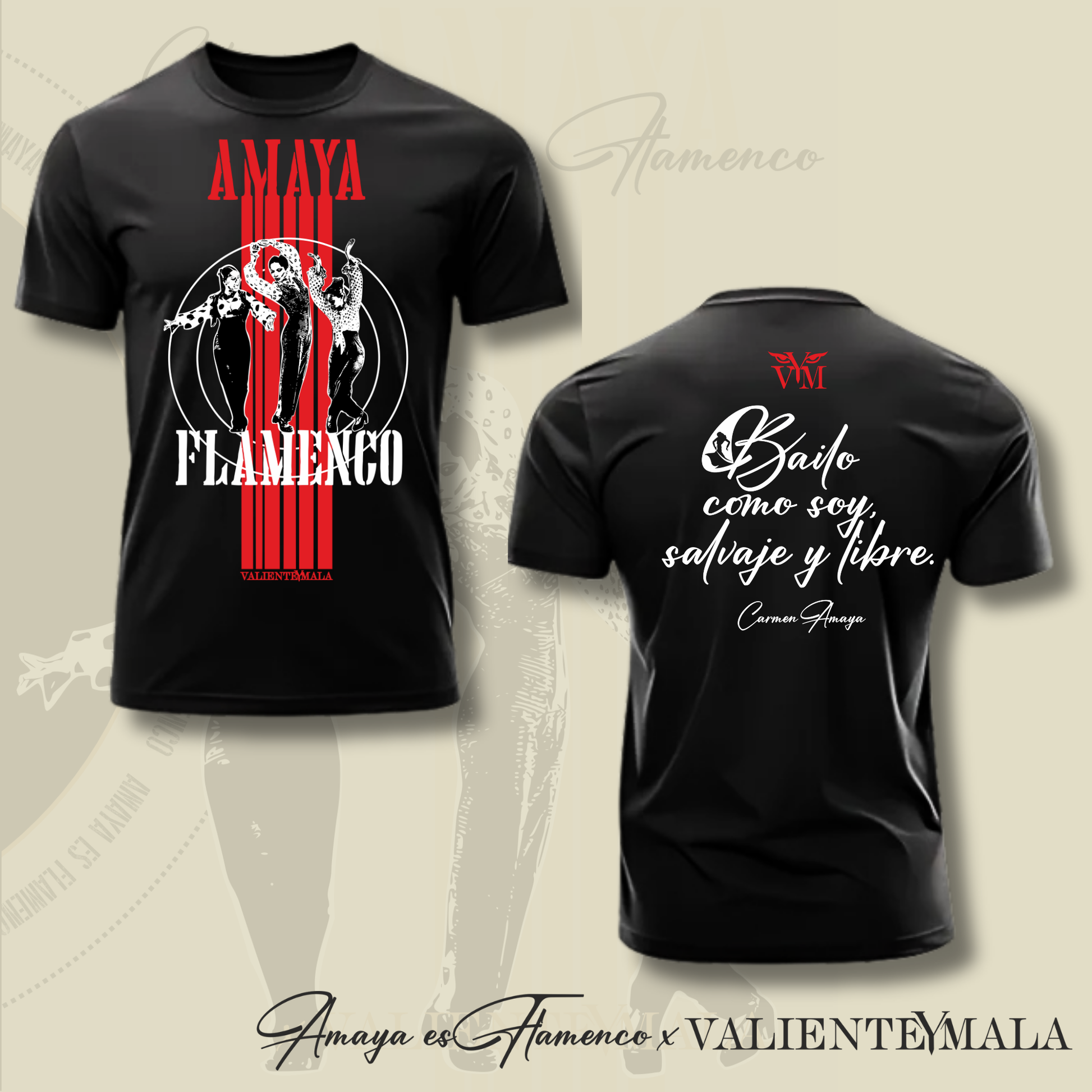 CAMISETA AMAYA FLAMENCO BÁSICA UNISEX