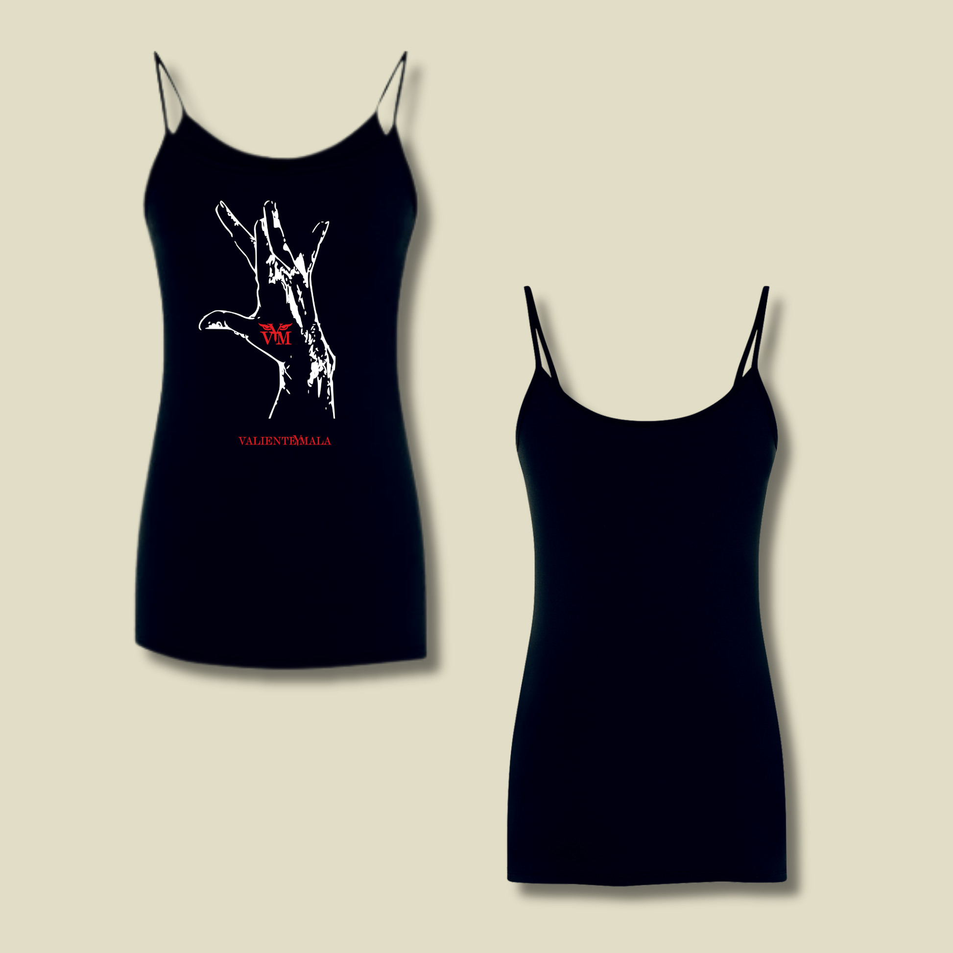 CAMISETA TIRANTES MANO FLAMENCA