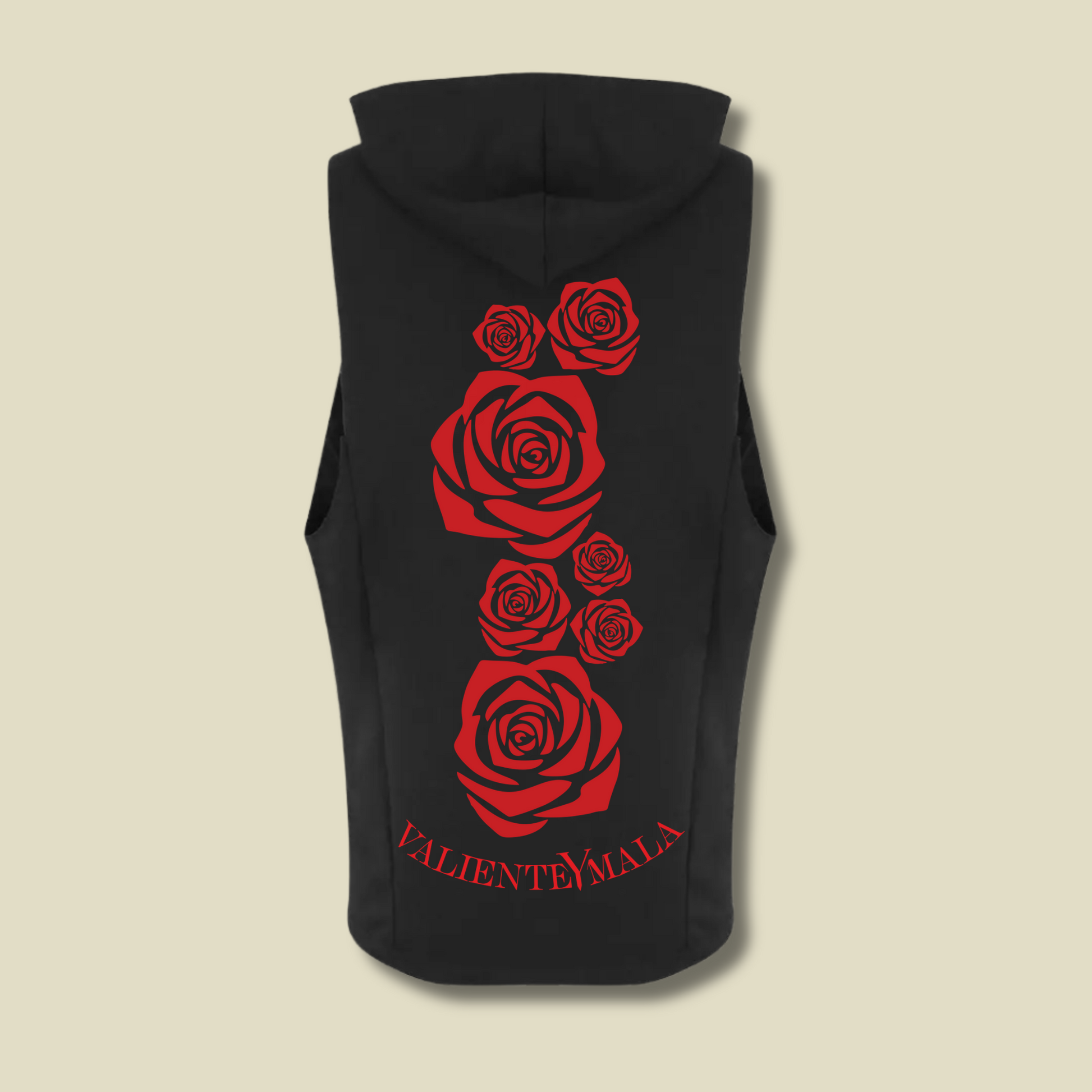 HOODIE MANGA CORTA SOY 100% FLAMENCO ROSAS