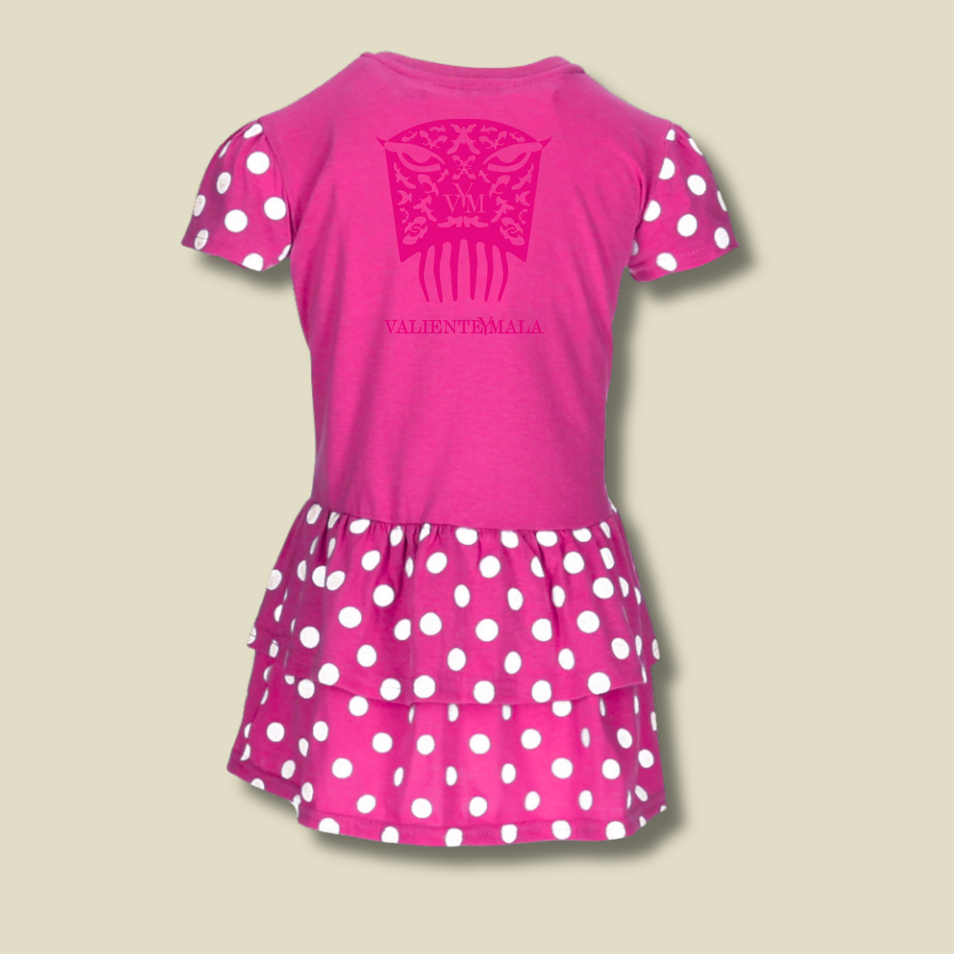 VESTIDO ENSAYO ROSA SOY 100% FLAMENCA